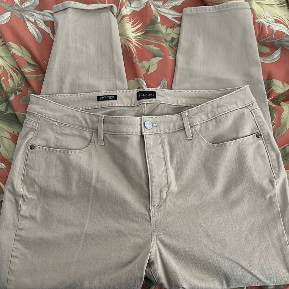 Talbots Curvy Jeggings in Tan sz 16W